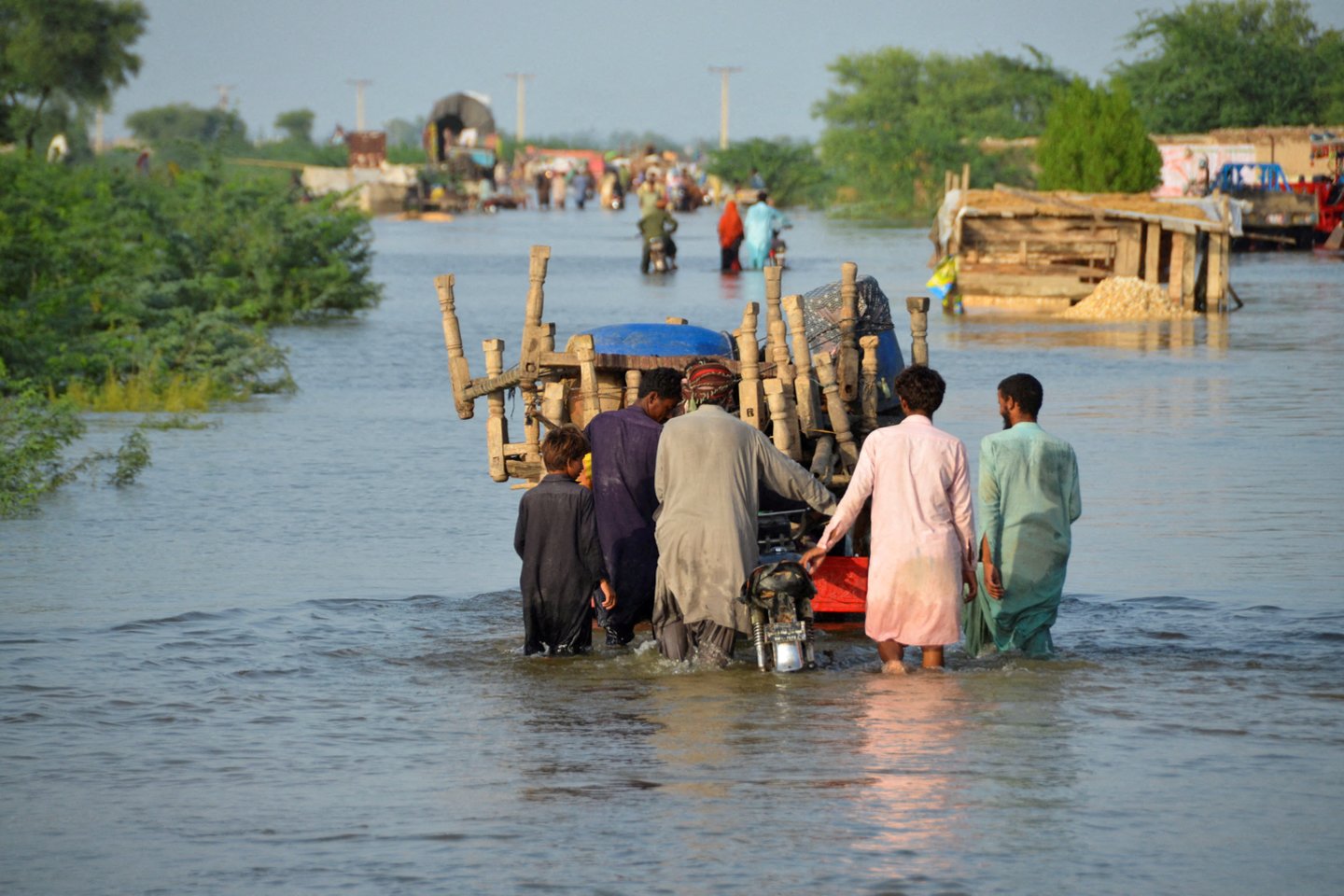 Potvyniai Pakistane. <br>RS/Scanpix nuotr. 
