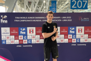 Pasaulio jaunimo plaukimo čempionate – D. Pancerevo šeštoji vieta