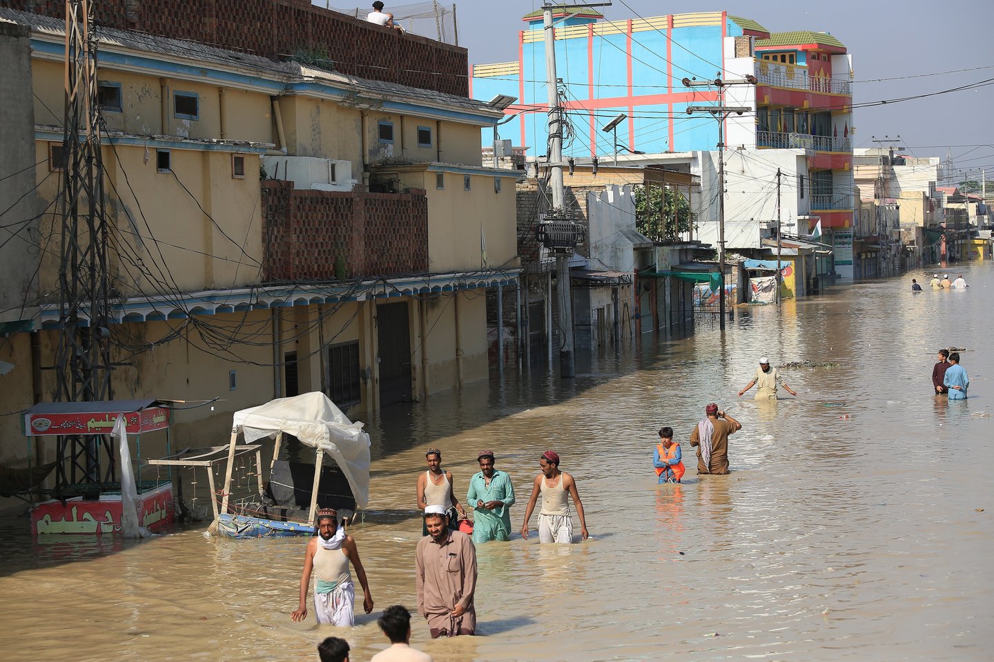 Potvyniai Pakistane.<br>EPA-ELTA nuotr.