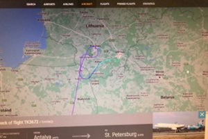 Pasiblaškęs padangėje „Turkish Airlines“ orlaivis neplanuotai nusileido Vilniuje
