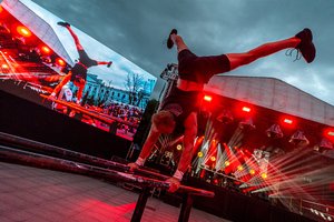 Vilniaus sporto festivalis startavo efektingais pasirodymais, šeštadienį laukiama rekordo