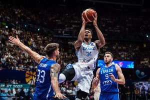 G. Antetokounmpo jėgą pajautę italai nusileido Graikijos rinktinei