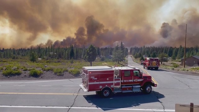 Kaliforniją ir toliau niokoja sparčiai plintantis gaisras: išdeginta daugiau nei 1700 hektarų