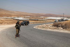 Vakarų Krante per Izraelio reidą nušautas palestinietis