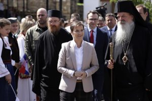 Serbijos premjerė po neramumų apsilankė Kosovo šiaurėje