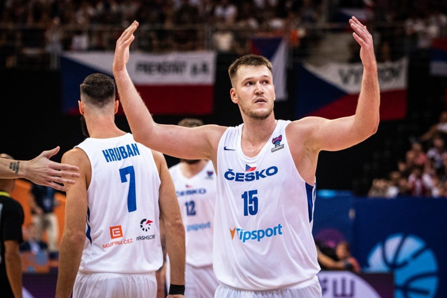 Čekijos krepšinio rinktinė.<br> FIBA com. nuotr.