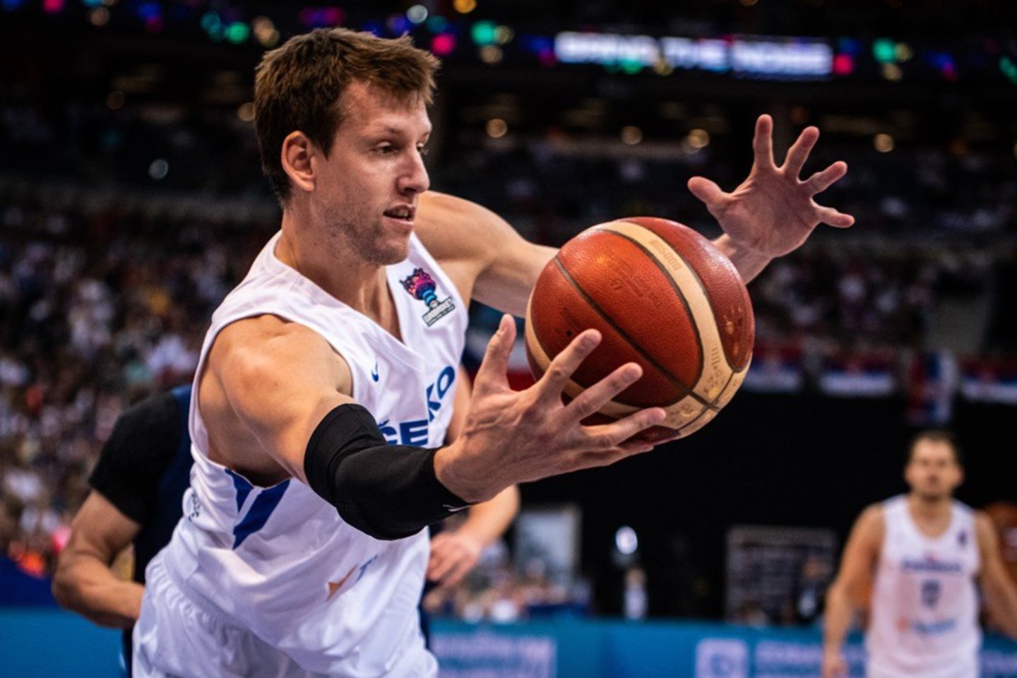 Janas Vesely ir Čekijos krepšinio rinktinė.<br> FIBA com. nuotr.