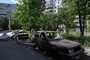 Karas Ukrainoje: Rusijai dirbęs pareigūnas neišgyveno automobilio sprogimo – mirė ligoninėje