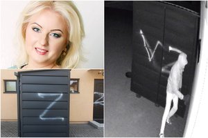 Kaune – įžūlus „vatnikų“ išpuolis: medikės kotedžas ištepliotas rusiškomis „Z“ ir „V“ svastikomis