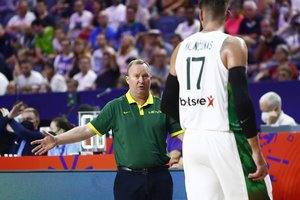 Pagaliau išsimiegoti galėsiantis K. Maksvytis tikisi, kad rinktinė atkrintamosiose paseks sirgalių pavyzdžiu