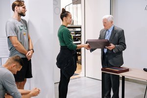 Prezidentas V. Adamkus išlydėjo Lietuvos 3x3 krepšinio rinktines į Europos čempionatą