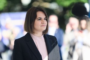 S. Cichanouskaja: už Ukrainą besikaunantys baltarusiai žino, kad kova lems Europos likimą