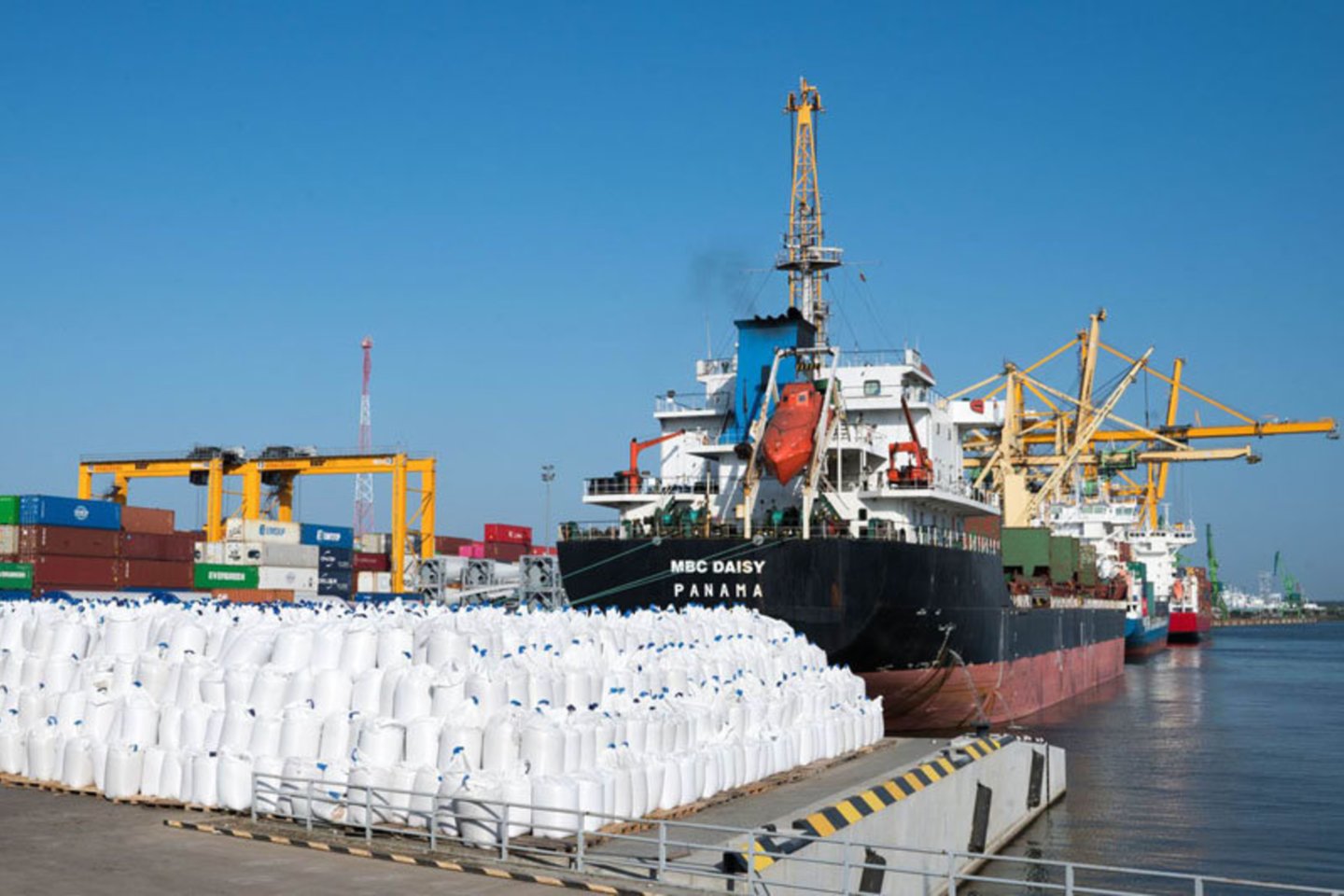 Per šiuos metus krovinių konteineriuose (TEU) krovos rezultatas Klaipėdos jūrų uoste išaugo beveik 60 procentų.<br>V.Jurevičienės nuotr.