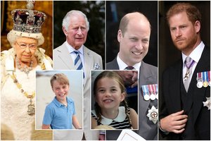 Karalienės Elizabeth II mirtis: karališkosios šeimos medis ir paveldėjimo eilė