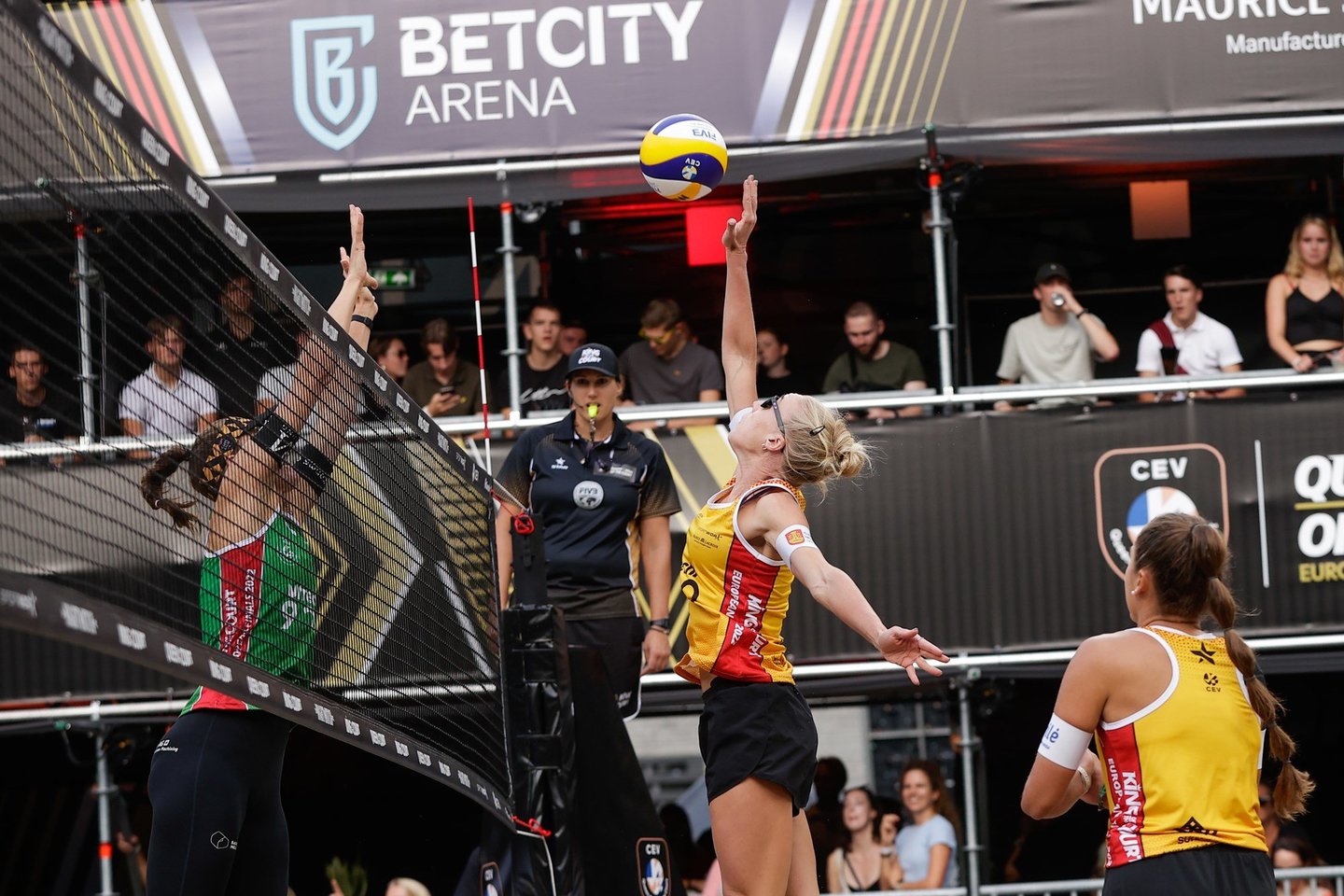 Lietuvos tinklininkės tęsia pergalingą žygį Nyderlanduose.<br>CEV nuotr.