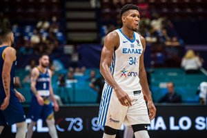 Graikijos rinktinė išsklaidė visas baimes dėl G. Antetokounmpo: treniruotę praleido, bet rungtynėse žais
