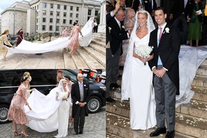 Ištekėjo Belgijos princesė Maria Laura: dėmesį kaustė jaunosios apranga