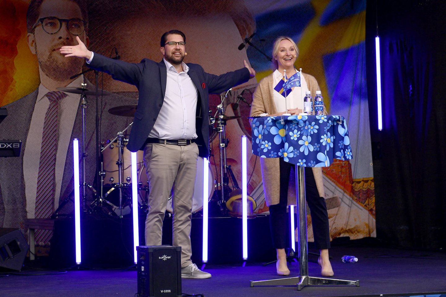 Rinkimai Švedijoje – konservatyvios Nuosaikiųjų partijos lyderis Ulfas Kristerssonas.<br>TT NEWS AGENCY/Scanpix nuotr.