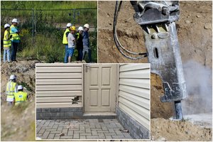 Po dar vieno sprogdinimo teko stabdyti Nacionalinio stadiono griovimo darbus: į vilniečių namus skriejo akmenys