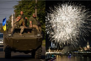 Chaosas fronte, fejerverkai namuose: po Ukrainos puolimo – nerami tyla Kremliuje