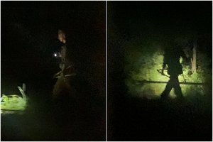 Baltarusijos pasieniečiai žirklėmis karpo tvorą, siekdami „prastumti“ į Lietuvą nelegalius migrantus: iškalbingas video