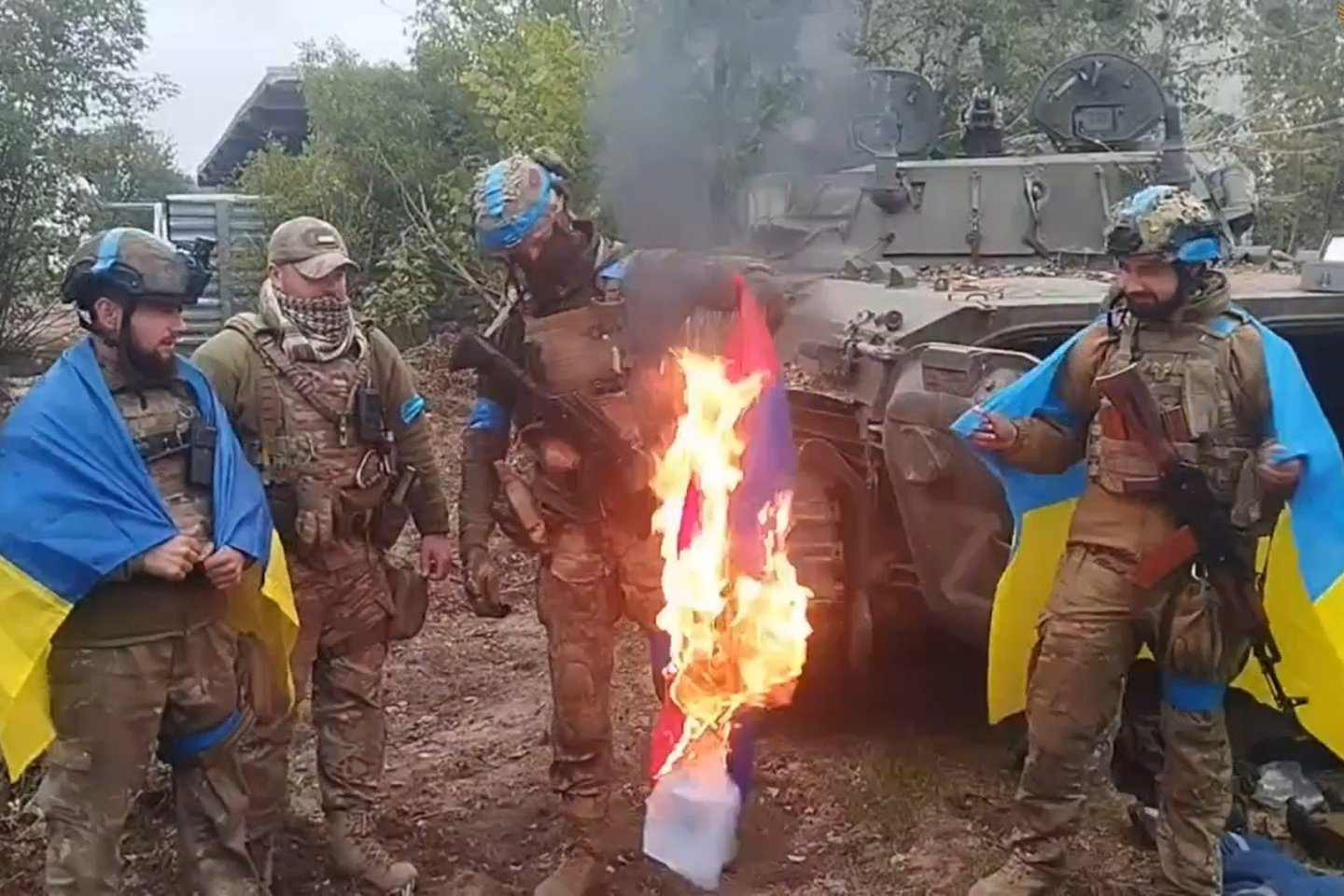 Karas Ukrainoje.<br>Ukrainos ginkluotojų pajėgų/Scanpix nuotr.