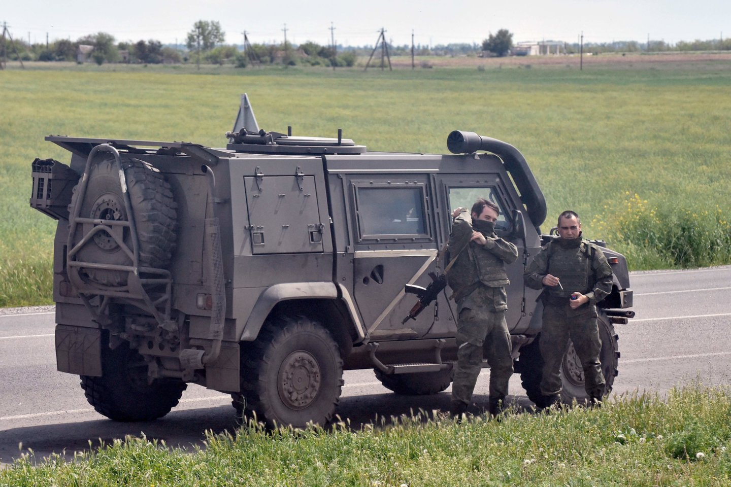 Karas Ukrainoje. Rusijos pajėgos.<br>AFP/Scanpix nuotr.