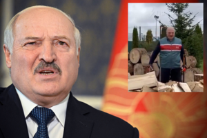 Dar vienas apverktinas A. Lukašenkos šou televizijoje: kapojo malkas „mirtinai šąlantiems“ europiečiams