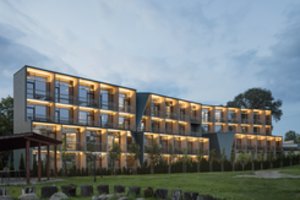 Unikalų viešbutį Druskininkuose architektai panardino į sapną: pastatas jau pelnė apdovanojimą