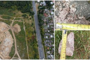 Nacionalinio stadiono griuvėsių sprogdinimas ir vėl virsta skandalu: šįkart apgadino BMW automobilį