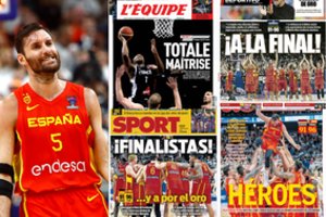 Ispanijos ir Prancūzijos spauda nusilenkė į finalą patekusiems krepšininkams: skambėjo epitetai „didvyriai“ ir „viešpatavimas“
