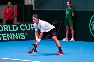 Daviso taurės dvikovos su Egiptu rezultatą išlyginęs R. Berankis džiaugėsi savo žaidimu: „Sužaidžiau gana tvarkingai“