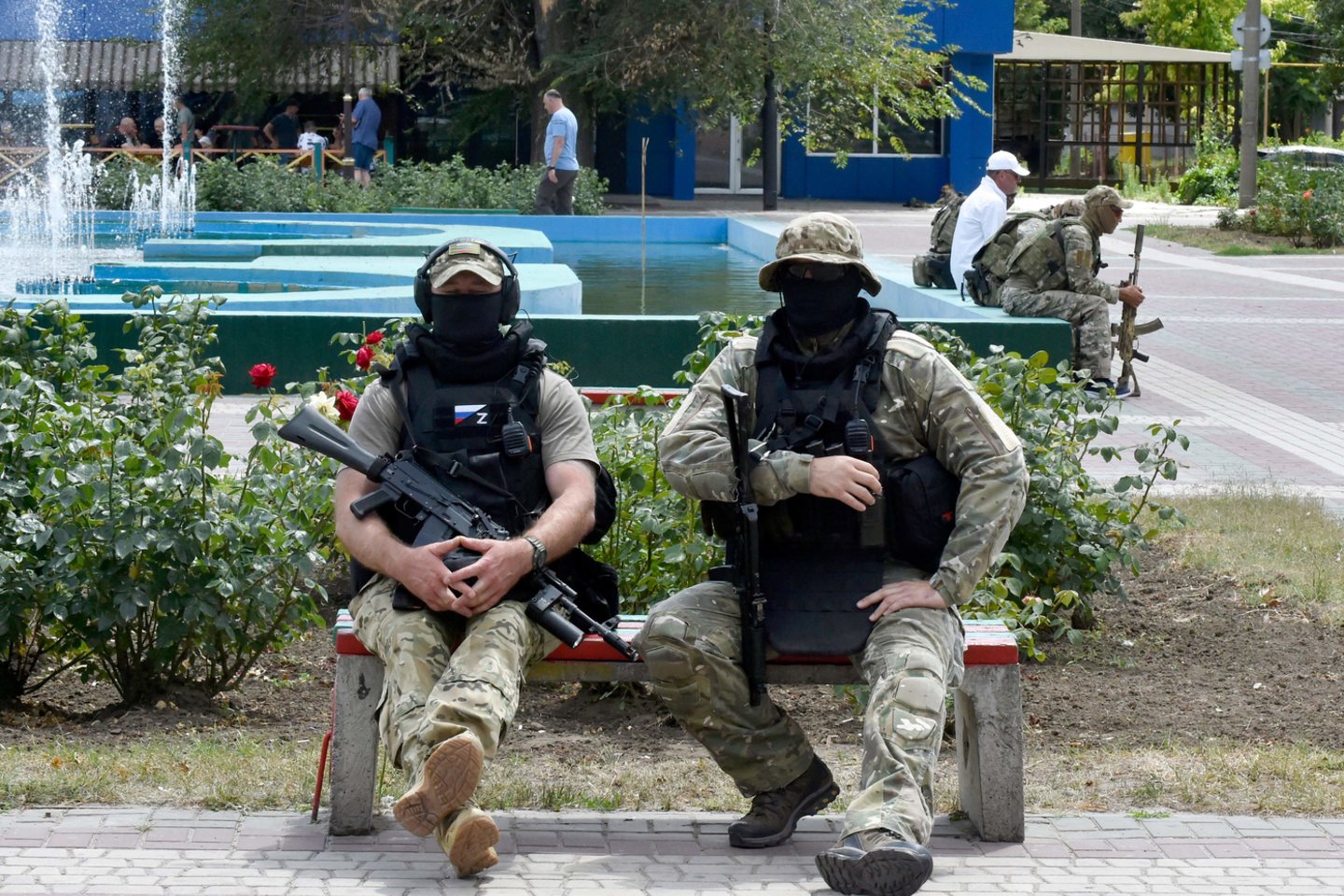  Rusų kariai.<br>AFP/Scanpix nuotr.