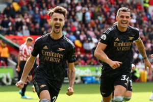 Anglijos čempionato lyderis „Arsenal“ nepasigailėjo „Brentford“