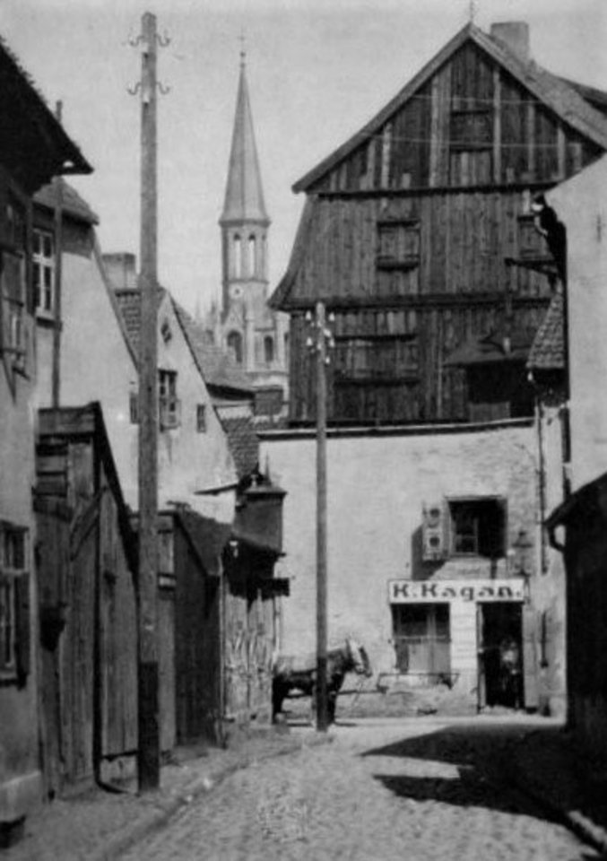 Žydų kvartalas Klaipėdoje. XX a. pradžia.<br>MLIM archyvo nuotr.