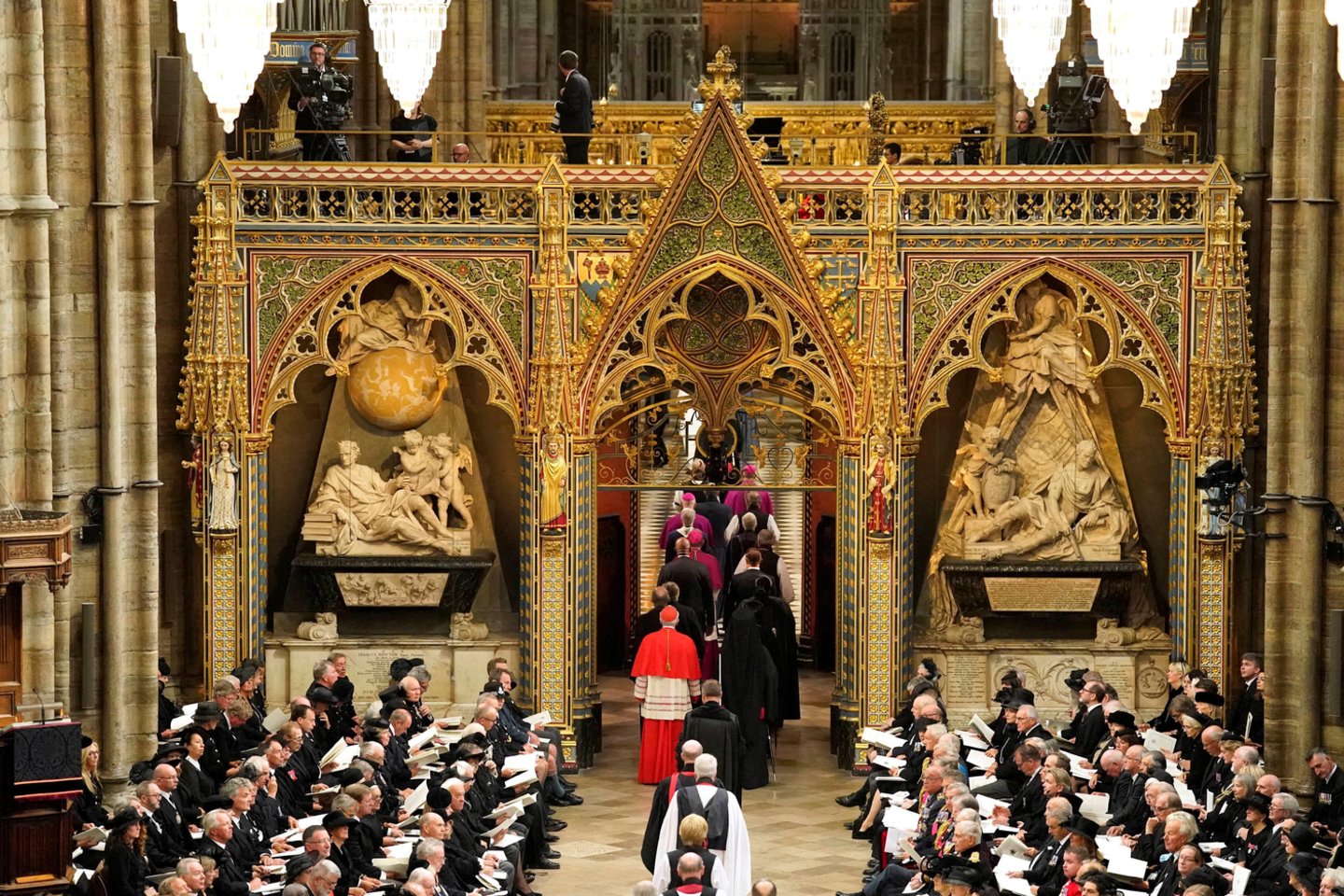Karalienės Elizabeth II laidotuvės.<br>Reuters/Scanpix nuotr.