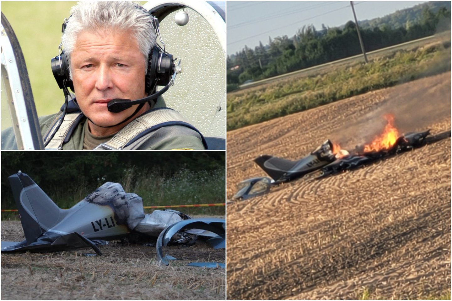  Pilotų V.Nikonovo ir A.Šimkaus žūtį vis dar gaubia mįslės. <br> Lrytas.lt koliažas
