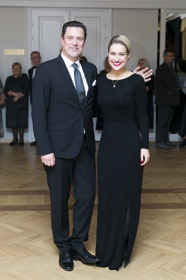Vytautas Juozapaitis su dukra Ieva.<br>T.Bauro nuotr.