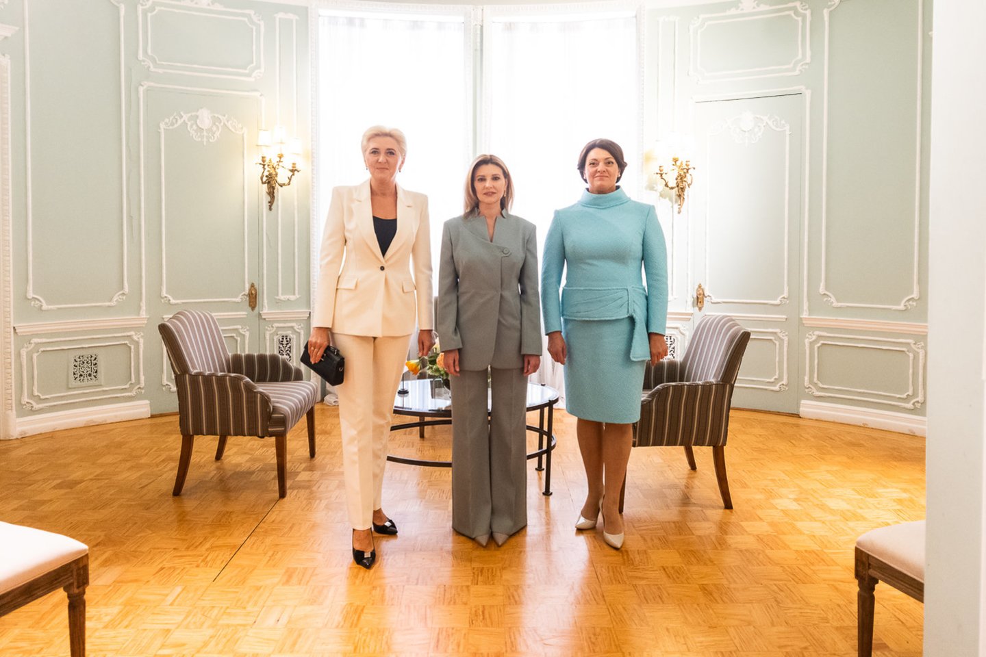 Ukrainos prezidento žmona su D.Nausėdiene bei Lenkijos pirmąja ponia Agata Duda buvo susitikusios ir atskirai.<br>Asmeninio archyvo nuotr.