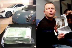 Kamuolinių gaujos vadeivos ir jo sėbrų turtui uždėta spyna: areštuotos Giedriaus Janonio meno vertybės, pinigai, baldai, motociklas