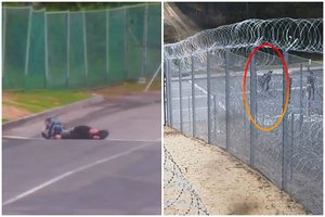 Vaizdo įrašas: rankomis iš Lietuvos per sieną perkeltam čečėnui nieko nenutiko, jis su baltarusiais nuėjo pats