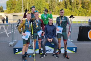 Lietuvos vasaros biatlono čempionate favoritai grūmėsi ne juokais: Vytautą Strolią ir Maksimą Fominą skyrė vos sekundė