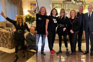 Su bičiuliais Rusijoje susitikusi Ala Pugačiova stebino išvaizda