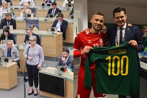 Prieš S. Mikoliūną galvą nulenkęs T. Danilevičius įvertino iš Seimo atskriejusį dūrį futbolo federacijai