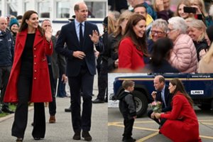 Velse – naują titulą paveldėjusių princo Williamo ir Catherine Middleton debiutas: sveikino minios