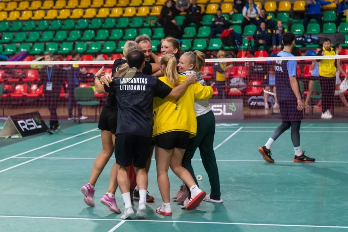 Lietuvos kurtieji badmintoninkai puikiai pasirodė Europos čempionate.<br>Augusto Četkausko (LKSK) nuotr.