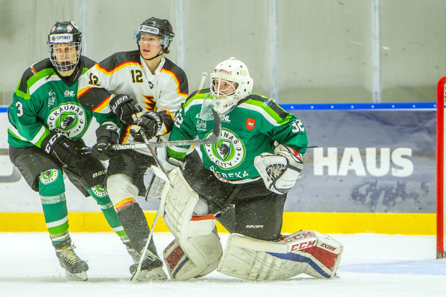  „Kaunas City“ apmaudžiai nusileido „Dinaburga“ ledo ritulininkams<br> hockey.lt nuotr.