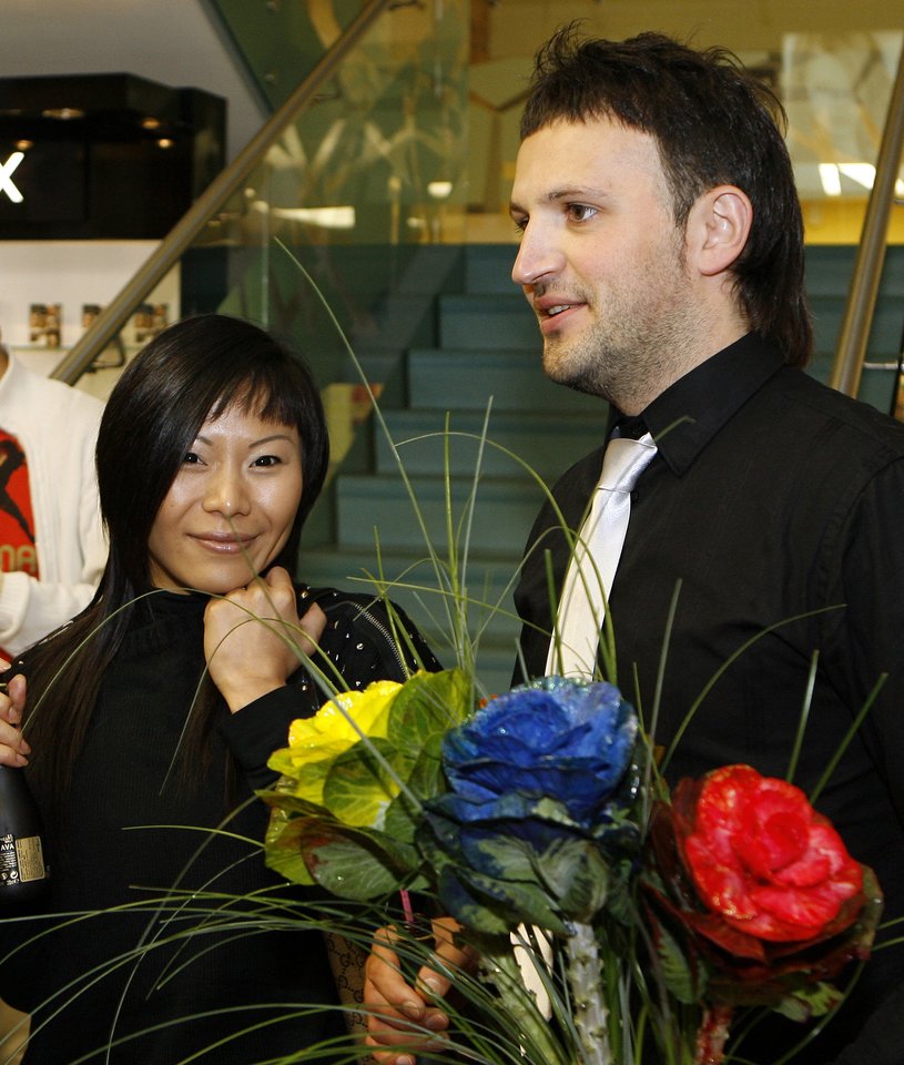 Jurijus Levčenkovas ir Xiaoyan Lin 2009-aisiais.<br>R.Neverbicko nuotr.