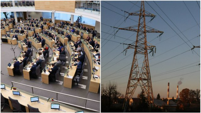 Pritarta Energetikos ministerijos pataisoms: parlamentarai tiki, kad 2026 m. elektra bus pigesnė