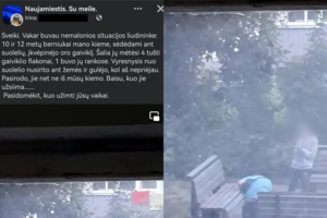 Moteris Vilniuje užfiksavo vaikų svaiginimąsi vidury dienos: būdai vis labiau stebina